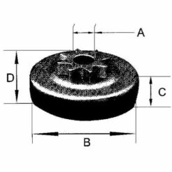 ADAPTABLE ST306R6X - Pignon De Chaine 3/8" LP 6 Dents Pour Tronconneuse STIHL -TronçOnneuse Et Accessoire Sales 10400611 4