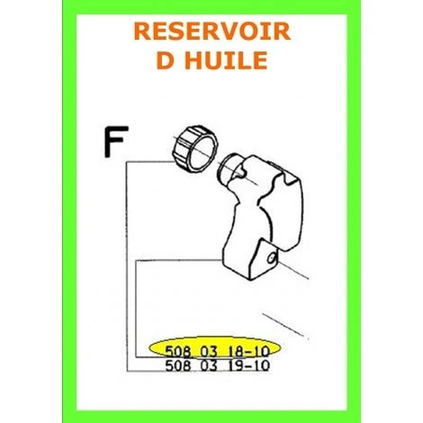 508031820 - Réservoir D'huile Pour Tronconneuse Electrique Husqvarna 3 508031820 - Réservoir D'huile Pour Tronconneuse Electrique Husqvarna
