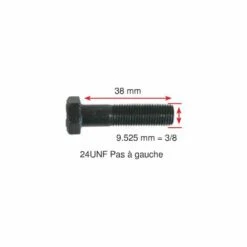 GLOBAL GARDEN PRODUCT 112735695/1 - Vis De Lame DROITE 38mm Pour Tondeuse Autoportée Castelgarden / GGP / Stiga -TronçOnneuse Et Accessoire Sales 10813415 2