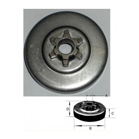 ALPINA. 1185506040 - Pignon De Chaine 3/8" LP - 6 Dents Pour Tronconneuse ALPINA 3 ALPINA. 1185506040 - Pignon De Chaine 3/8" LP - 6 Dents Pour Tronconneuse ALPINA