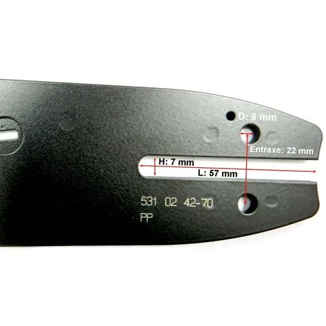 MCCULLOCH Guide Tronconneuse Mc Culloch 40 Cm 3/8LP 050 55 Dents 6 MCCULLOCH Guide Tronconneuse Mc Culloch 40 Cm 3/8LP 050 55 Dents – Image 4