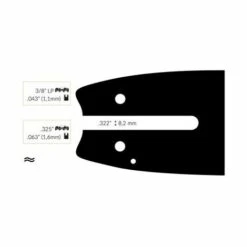 ADAPTABLE Guide Chaine Tronçonneuse Stihl 40cm .325 .063 (1,6mm).