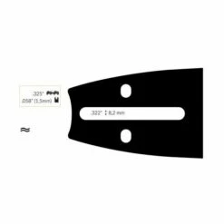 ADAPTABLE Guide Chaine Tronçonneuse Ryobi 45cm .325 .058 (1,5mm).