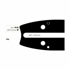 ADAPTABLE Guide Chaine Tronçonneuse Partner Italy 50cm 3/8 .058 (1,5mm).