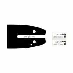 ADAPTABLE Guide Chaine Tronçonneuse Mcculloch Jf 40cm 3/8 Lp .050 (1,3mm).