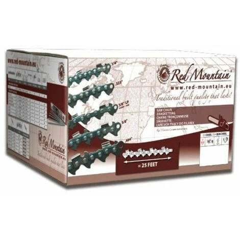 RED MOUTAIN Rouleau Chaine Tronconneuse 3/8 058 3 RED MOUTAIN Rouleau Chaine Tronconneuse 3/8 058