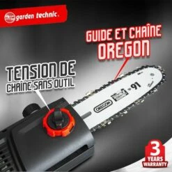 ELEM GARDEN TECHNIC Scie à ébrancher Sur Perche 710W Guide Oregon 24cm -TronçOnneuse Et Accessoire Sales 15087529 4