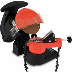 EBERTH Affûteuse De Chaîne De Tronçonneuse électrique Tronçonneuse à Chaîne, 220 Watts, 7500 Tr/min, Réglage De Langle Daffûtage, Dispositif De Tension De Chaîne, Limiteur De Profondeur