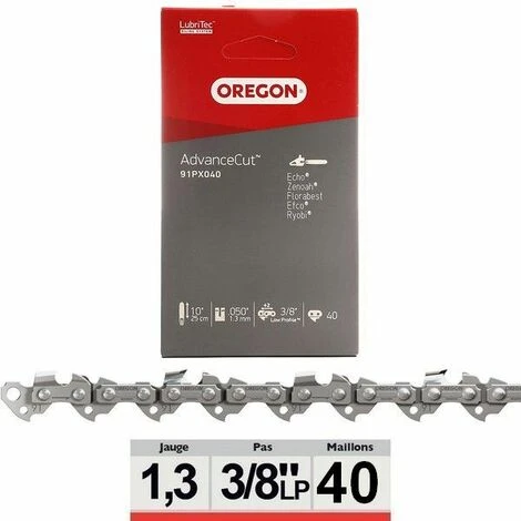Chaine Tronçonneuse Oregon 91PX040E 3/8Lp 050 40 Dents 3 Chaine Tronçonneuse Oregon 91PX040E 3/8Lp 050 40 Dents