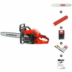 Tronçonneuse Thermique Professionnelle 62cc 3,2cv Guide Oregon 50 Cm Anti Vibration DUNSCH DU32615-50C - Rouge -TronçOnneuse Et Accessoire Sales 18215955 3