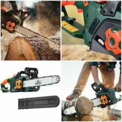 GARDEBRUK - Tronçonneuse électrique Max. 2800W Guide-chaîne 45cm Frein Vitesse 16m/s Branche Lubrification Automatique De La Chaîne 150ml Huile -TronçOnneuse Et Accessoire Sales 18477300 4