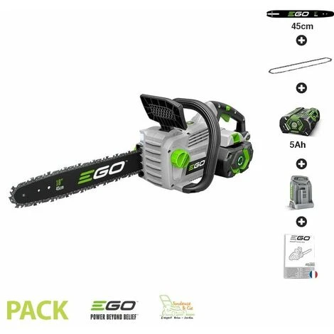 Pack Tronconneuse Sans Fil Avec Batterie Et Chargeur Guide Oregon 45 Cm Ego Power+ CS1800E - Gris 3 Pack Tronconneuse Sans Fil Avec Batterie Et Chargeur Guide Oregon 45 Cm Ego Power+ CS1800E - Gris