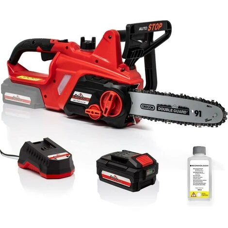 GRIZZLYTOOLS Tronçonneuse Sans Fil Grizzly Tools AKS 2040 Lion Avec Batterie 20 V - 4,0 Ah / Chargeur, Longueur De Coupe 25 Cm 3 GRIZZLYTOOLS Tronçonneuse Sans Fil Grizzly Tools AKS 2040 Lion Avec Batterie 20 V - 4,0 Ah / Chargeur, Longueur De Coupe 25 Cm