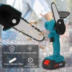 ASUPERMALL Electrique Rechargeable Elaguer Electrique Scies A Bois Petite Une Seule Main Scie Electrique Jardin Connexion Mini Brosse Electrique Scie A Chaine, Type 1 -TronçOnneuse Et Accessoire Sales 27969479 4