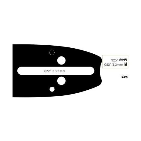 ADAPTABLE Guide Chaine Tronçonneuse Castor 40cm .325 .050 (1,3mm). 3 ADAPTABLE Guide Chaine Tronçonneuse Castor 40cm .325 .050 (1,3mm).