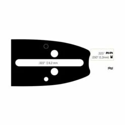 ADAPTABLE Guide Chaine Tronçonneuse Bullcraft 40cm .325 .050 (1,3mm).