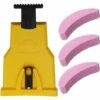 BRIDAY Aiguiseur De Dents Pour Tronçonneuse,Aiguiseur Automatique(1Pcs), Pierre à Aiguiser Remplaçable(3 Pcs), Ajustement Barre De Guidage Avec 2 Trous De Guidage (Jaune) -TronçOnneuse Et Accessoire Sales 28412842 1