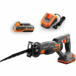 Scie Sabre Sans Fil 20V FUXTEC FX-E1SS20 - Set Avec Batterie 2Ah Et Chargeur 2,4A