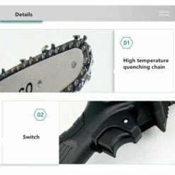 HAPPYSHOPPING Tronçonneuse Portable Sans Fil Avec Chargeur Et 2 Batteries Vert EU 8 HAPPYSHOPPING Tronçonneuse Portable Sans Fil Avec Chargeur Et 2 Batteries Vert EU -TronçOnneuse Et Accessoire Sales 29684151 2