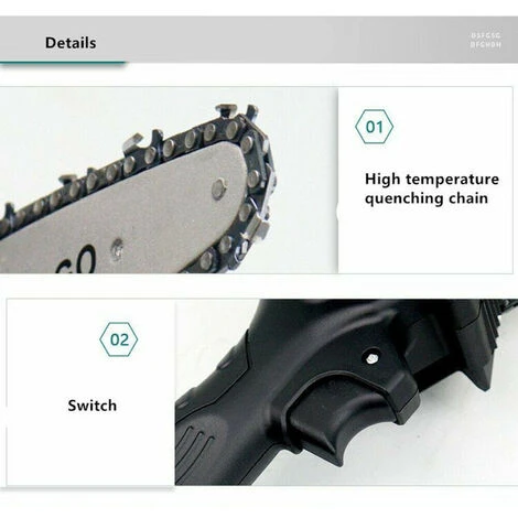 HAPPYSHOPPING Tronçonneuse Portable Sans Fil Avec Chargeur Et 2 Batteries Vert EU 4 HAPPYSHOPPING Tronçonneuse Portable Sans Fil Avec Chargeur Et 2 Batteries Vert EU – Image 2