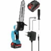 KKMOON 21V Portable Electrique Elaguer Petit Bois Spliting Scie A Chaine D'Une Seule Main Outil Travail Du Bois Pour Le Jardin Orchard