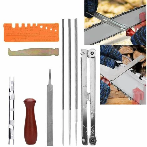 MALLOMNE 1 Jeu De Scie �� Cha?ne Pour Scie �� Cha?ne Kit D'aff?tage De Lime De Tron?onneuse 3 MALLOMNE 1 Jeu De Scie �� Cha?ne Pour Scie �� Cha?ne Kit D'aff?tage De Lime De Tron?onneuse