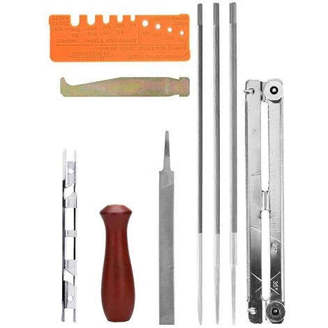 MALLOMNE 1 Jeu De Scie �� Cha?ne Pour Scie �� Cha?ne Kit D'aff?tage De Lime De Tron?onneuse 4 MALLOMNE 1 Jeu De Scie �� Cha?ne Pour Scie �� Cha?ne Kit D'aff?tage De Lime De Tron?onneuse – Image 2