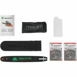 TIMBERPRO Tronçonneuse Thermique 50 Cm3, Semi Pro, Guide 40 Cm, 2 Chaines + Housse De Transport Et Accessoires -TronçOnneuse Et Accessoire Sales 30480641 4