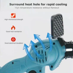 ASUPERMALL Mini Scie A Chaine 6 Pouces Sans Fil Petit Bois Chainsaw Chainsaw Elagage 550W Portable Rechargeable Scie Electrique, Inserez 1 Pile - Inserez 1 Pile -TronçOnneuse Et Accessoire Sales 31041056 3