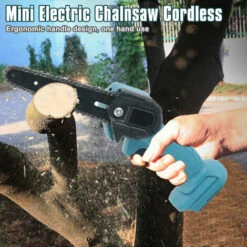 ASUPERMALL Mini Scie A Chaine 6 Pouces Sans Fil Petit Bois Chainsaw Chainsaw Elagage 550W Portable Rechargeable Scie Electrique, Inserez 1 Pile - Inserez 1 Pile -TronçOnneuse Et Accessoire Sales 31041056 5