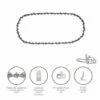 PAPILLON Catena Motosega 3/8" / 0.050" 1.3 Mm. / 50 Maglie / 91 P 2 PAPILLON Catena Motosega 3/8" / 0.050" 1.3 Mm. / 50 Maglie / 91 P -TronçOnneuse Et Accessoire Sales 31640272 1