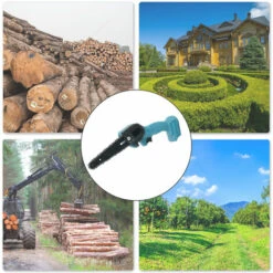 HAPPYSHOPPING Scie A Chaine Electrique De 6 Pouces, Scie D'elagage, Blue One Charge Et Une Charge Norme Europeenne - Blue One Charge Et Une Charge Norme Europeenne -TronçOnneuse Et Accessoire Sales 32698739 4