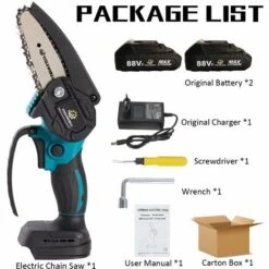 INSMA Tronconneuse élagueuse VIOLEWORKS 4" 2 Batterie 18V 6000 MAh -TronçOnneuse Et Accessoire Sales 32833738 4