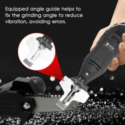 Kkmoon Poche Chainsaw Sharpener Chaine Portable Grinder Electrique Scie Electrique A Meuler Sharpener Set Avec Tete De Broyage + Angle Guide 220V Eu Plug, Noir 9 Kkmoon Poche Chainsaw Sharpener Chaine Portable Grinder Electrique Scie Electrique A Meuler Sharpener Set Avec Tete De Broyage + Angle Guide 220V Eu Plug, Noir -TronçOnneuse Et Accessoire Sales 33971458 3