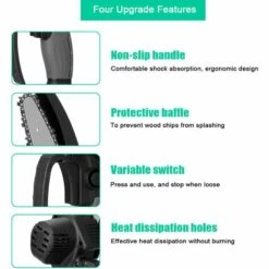 Kkmoon 21V De Portable Electrique Elagage-Scie 88Vf Petit Bois Spliting Chainsaw Pinceau Moteur A Une Main D'Outils Pour Le Travail Du Bois De Jardin Orchard, Rouge, Prise Eu, 2 Petites Piles 11 Kkmoon 21V De Portable Electrique Elagage-Scie 88Vf Petit Bois Spliting Chainsaw Pinceau Moteur A Une Main D'Outils Pour Le Travail Du Bois De Jardin Orchard, Rouge, Prise Eu, 2 Petites Piles -TronçOnneuse Et Accessoire Sales 34048956 5