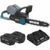 WESCO TOOLS Tronçonneuse Sans Fil 36V, 30cm, 2 X 18V Batteries Et Chargeur, Vitesse De La Chaîne 6 M/s, WESCO WS8303 1 WESCO TOOLS Tronçonneuse Sans Fil 36V, 30cm, 2 X 18V Batteries Et Chargeur, Vitesse De La Chaîne 6 M/s, WESCO WS8303 -TronçOnneuse Et Accessoire Sales 34178911 1