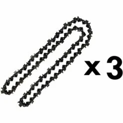 GT GARDEN Lot De 3 Chaînes 76 Maillons Pour Tronçonneuse