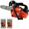 GT GARDEN Tronçonneuse élagueuse Thermique 25 Cm3, 1.2 CV, Guide 26 Cm, 2 Chaînes -TronçOnneuse Et Accessoire Sales 344617 1