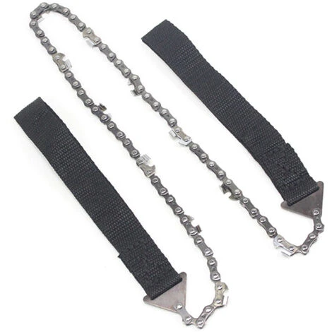 HAPPYSHOPPING Tronçonneuse De Poche Portable Outdoot Randonnee Camping Survival Gear Scie A Chaine A Main Pour La Coupe Du Bois, Modele: Noir 3 HAPPYSHOPPING Tronçonneuse De Poche Portable Outdoot Randonnee Camping Survival Gear Scie A Chaine A Main Pour La Coupe Du Bois, Modele: Noir