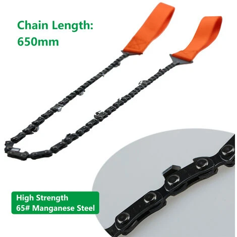 HAPPYSHOPPING Tronçonneuse De Poche Portable Outdoot Randonnee Camping Survival Gear Scie A Chaine A Main Pour La Coupe Du Bois, Modele: Noir 5 HAPPYSHOPPING Tronçonneuse De Poche Portable Outdoot Randonnee Camping Survival Gear Scie A Chaine A Main Pour La Coupe Du Bois, Modele: Noir – Image 3