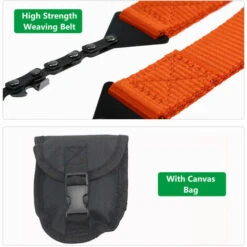 HAPPYSHOPPING Tronçonneuse De Poche Portable Outdoot Randonnee Camping Survival Gear Scie A Chaine A Main Pour La Coupe Du Bois, Modele: Noir 11 HAPPYSHOPPING Tronçonneuse De Poche Portable Outdoot Randonnee Camping Survival Gear Scie A Chaine A Main Pour La Coupe Du Bois, Modele: Noir -TronçOnneuse Et Accessoire Sales 36025084 5