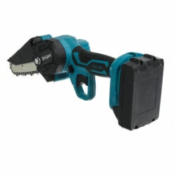 26V Mini Scie électrique Sans Balais 4 Pouces Thermostat Sans Fil Tron?onneuse Pour L'exploitation Forestière Outils De Coupe De Bois + 2 Batteries Coxolo -TronçOnneuse Et Accessoire Sales 36489244 5
