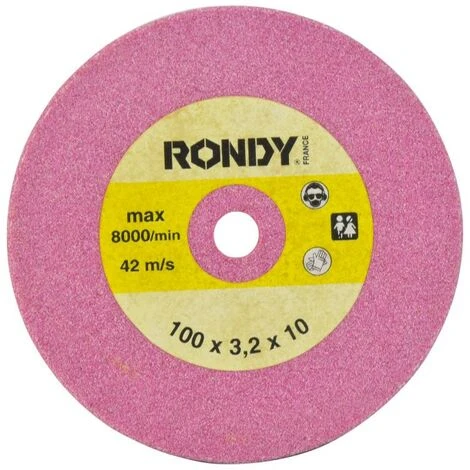 RONDY Meule Grès 100X3,2mm Pour Affuteuse De Chaîne 3 RONDY Meule Grès 100X3,2mm Pour Affuteuse De Chaîne