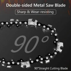 ASUPERMALL Mini Tronconneuse 15.24Cm Mini Tronconneuse Sans Fil Tronconneuse A Batterie 2,7 Lb. Scie A Chaine Portative Legere Avec 2 Chaines De Rechange Scie A Chaine Electrique Sans Fil Et 2 Batteries -TronçOnneuse Et Accessoire Sales 37096336 4