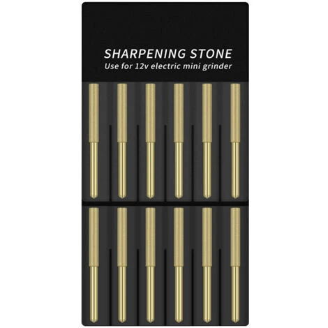 ASUPERMALL 12Pcs Meches De Tronconneuse Affuteuse Diamantee Plaquee Titane Lime De Tronconneuse Electrique Haute Durete, 4Mm - 4Mm 3 ASUPERMALL 12Pcs Meches De Tronconneuse Affuteuse Diamantee Plaquee Titane Lime De Tronconneuse Electrique Haute Durete, 4Mm - 4Mm