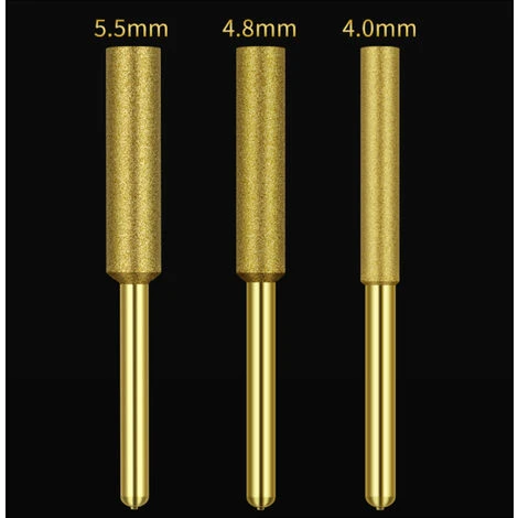 ASUPERMALL 12Pcs Meches De Tronconneuse Affuteuse Diamantee Plaquee Titane Lime De Tronconneuse Electrique Haute Durete, 4Mm - 4Mm 6 ASUPERMALL 12Pcs Meches De Tronconneuse Affuteuse Diamantee Plaquee Titane Lime De Tronconneuse Electrique Haute Durete, 4Mm - 4Mm – Image 4