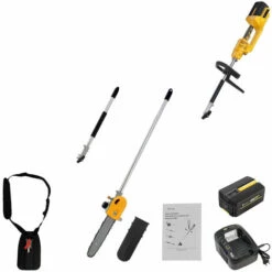 Élagueuse Sur Perche Sans Fil à Batterie, 40 V, GT ELEC + Batterie 2 Ah + Chargeur -TronçOnneuse Et Accessoire Sales 37330471 4