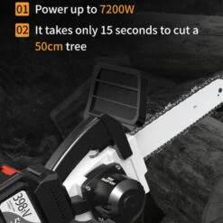 FREOSEN Tronçonneuse Électrique Sans Fil 1200W + 2 Batteries 21V 6.0Ah 30000mAh + 2 Chaines En Coffret 9 FREOSEN Tronçonneuse Électrique Sans Fil 1200W + 2 Batteries 21V 6.0Ah 30000mAh + 2 Chaines En Coffret -TronçOnneuse Et Accessoire Sales 38400959 4