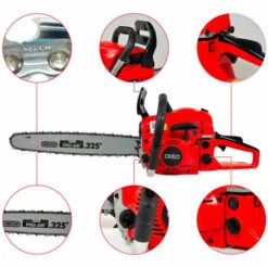 OXEO Tronçonneuse Thermique - Guide De 48 Cm - Cylindrée 49.2cm³ -TronçOnneuse Et Accessoire Sales 40361312 4