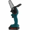 HAPPYSHOPPING Mini Tronçonneuse Electrique Portative De 4 Pouces Haute Puissance Scie A Bois Portable Rechargeable Sans Fil A Une Main Pour Le Jardinage Elagage Coupe, Modele: Prise UE